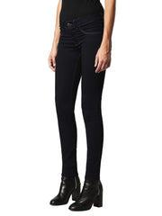 DIESEL Livier 0881B moteriški džinsai W24 Super Slim mergaitėms mėlynai tamsiai mėlyni medvilniniai tamprūs džinsai 