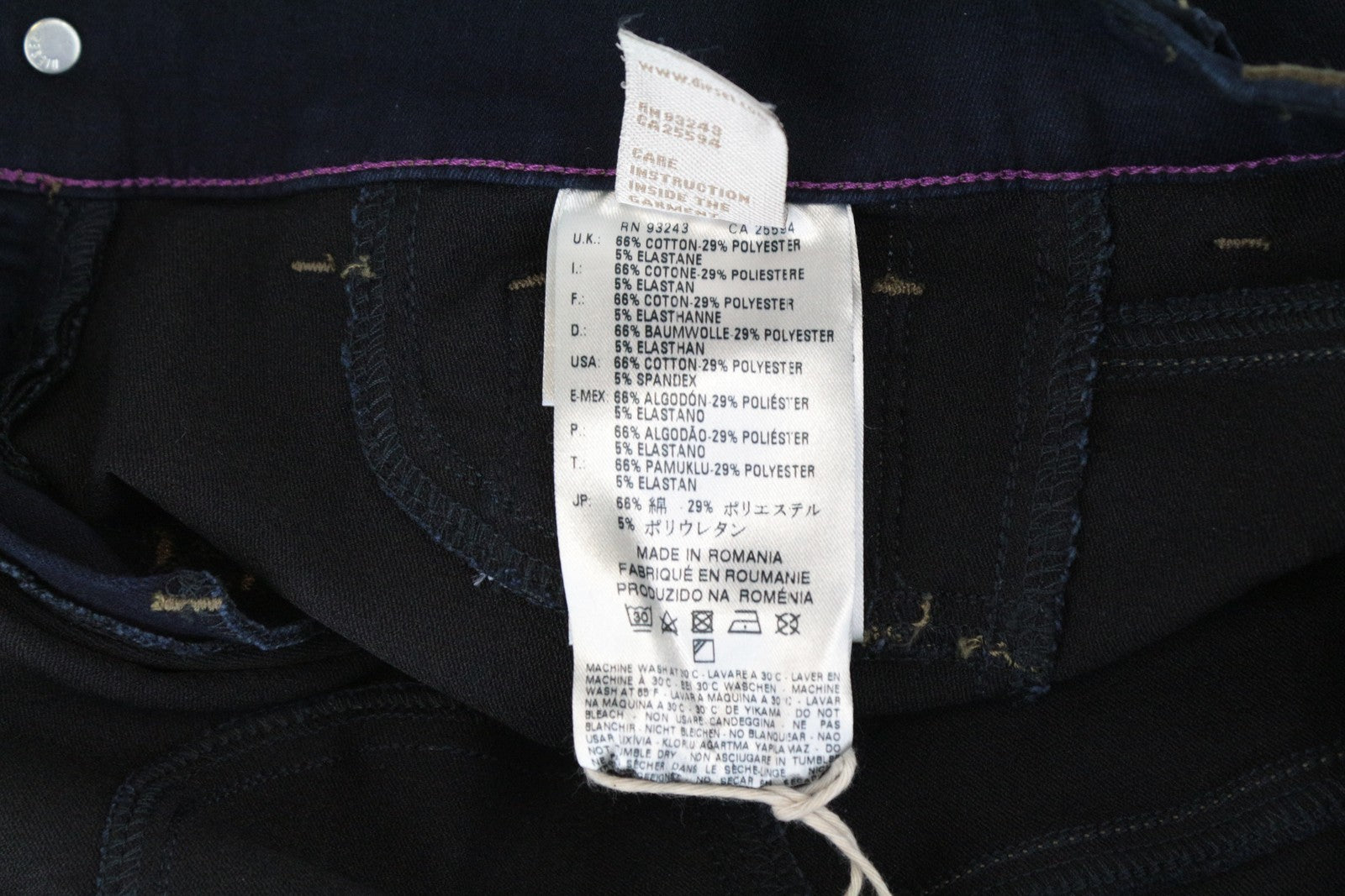 DIESEL Livier 0881B moteriški džinsai W24 Super Slim mergaitėms mėlynai tamsiai mėlyni medvilniniai tamprūs džinsai 