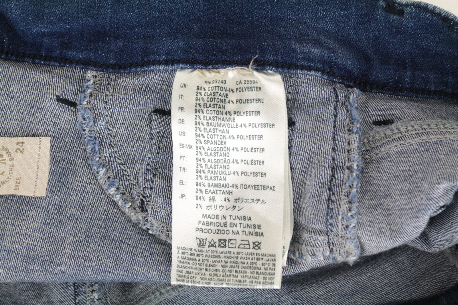 DIESEL Livier 084GJ moteriški džinsai W24 Super Slim mergaitėms, plėšytos medvilnės tamprės, mėlyni 