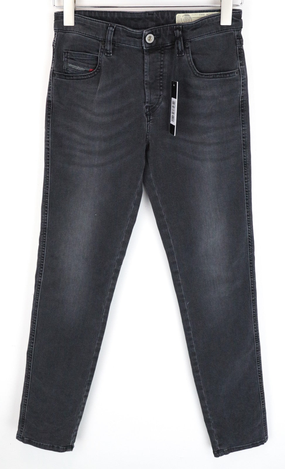 DIESEL Babhila 069EQ moteriški džinsai W27/L34 Slim Skinny skalbtos pilkos medvilnės tamprės 