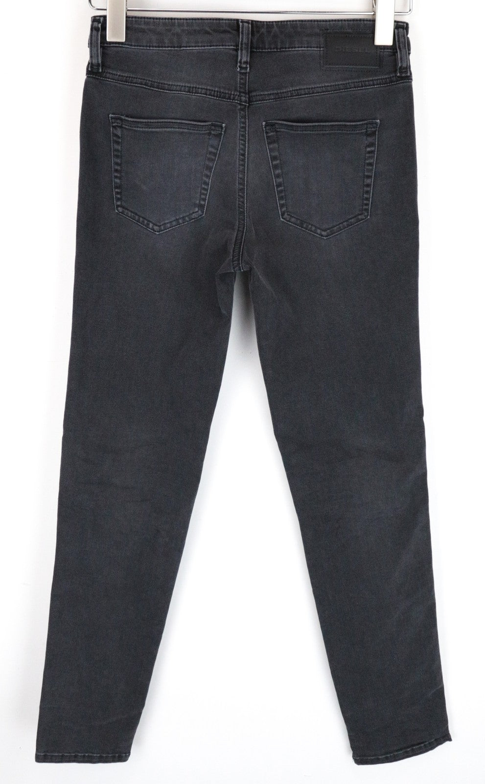 DIESEL Babhila 069EQ moteriški džinsai W26/L32 Slim Skinny wash grey, tamprūs medvilniniai džinsai 