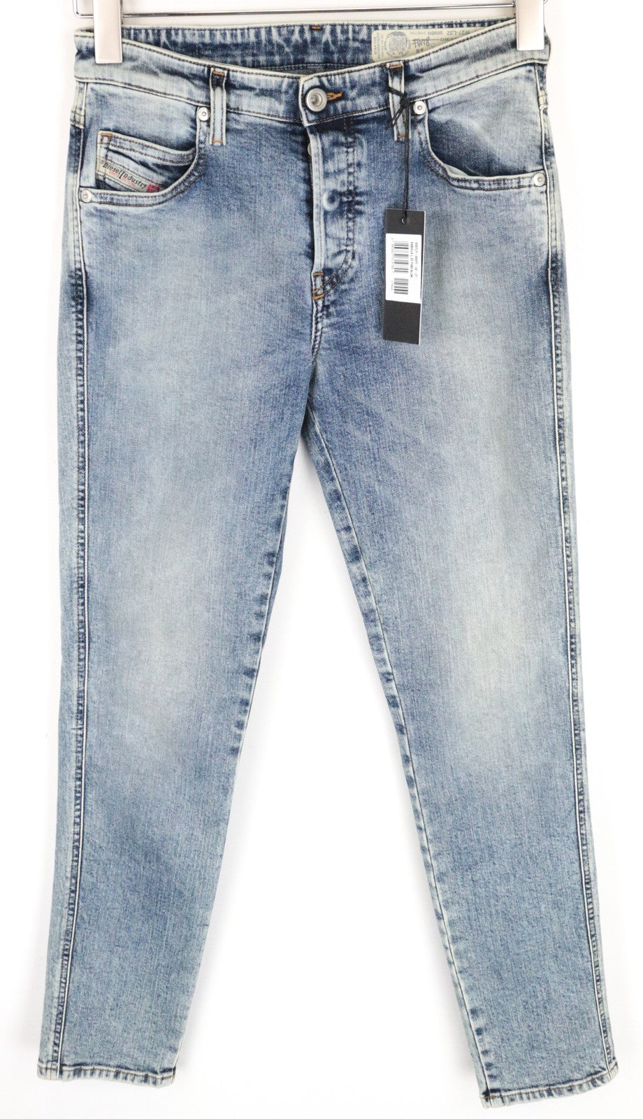 DIESEL Babhila 069BN moteriški džinsai W27/L32 Slim Skinny skalbtos medvilnės tamprės mėlyni