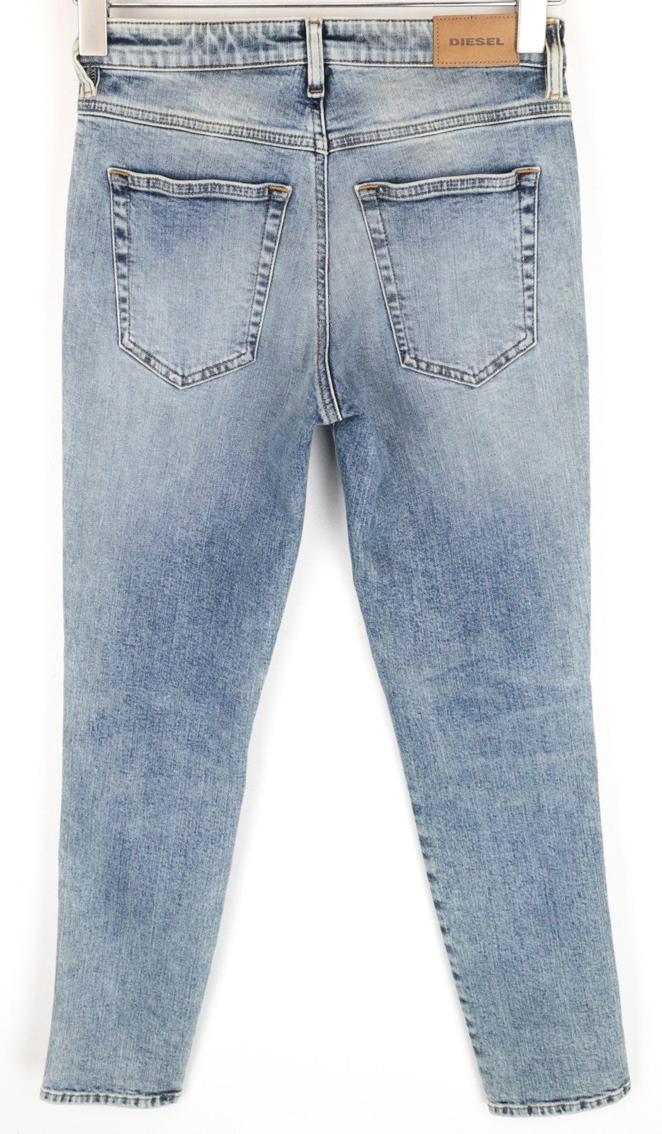DIESEL Babhila 069BN moteriški džinsai W27/L32 Slim Skinny skalbtos medvilnės tamprės mėlyni