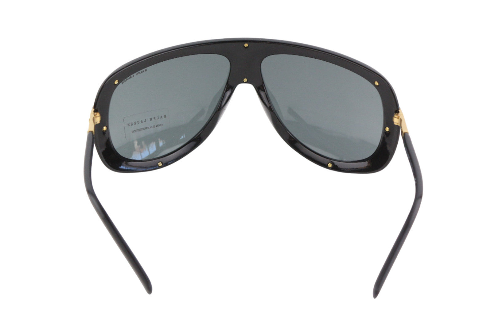 RALPH LAUREN vyriški akiniai nuo saulės, VIENO DYDŽIO, blizgantys juodi pilki, su apsauga nuo UV spindulių, rekomenduojama mažmeninė kaina – 185 € 