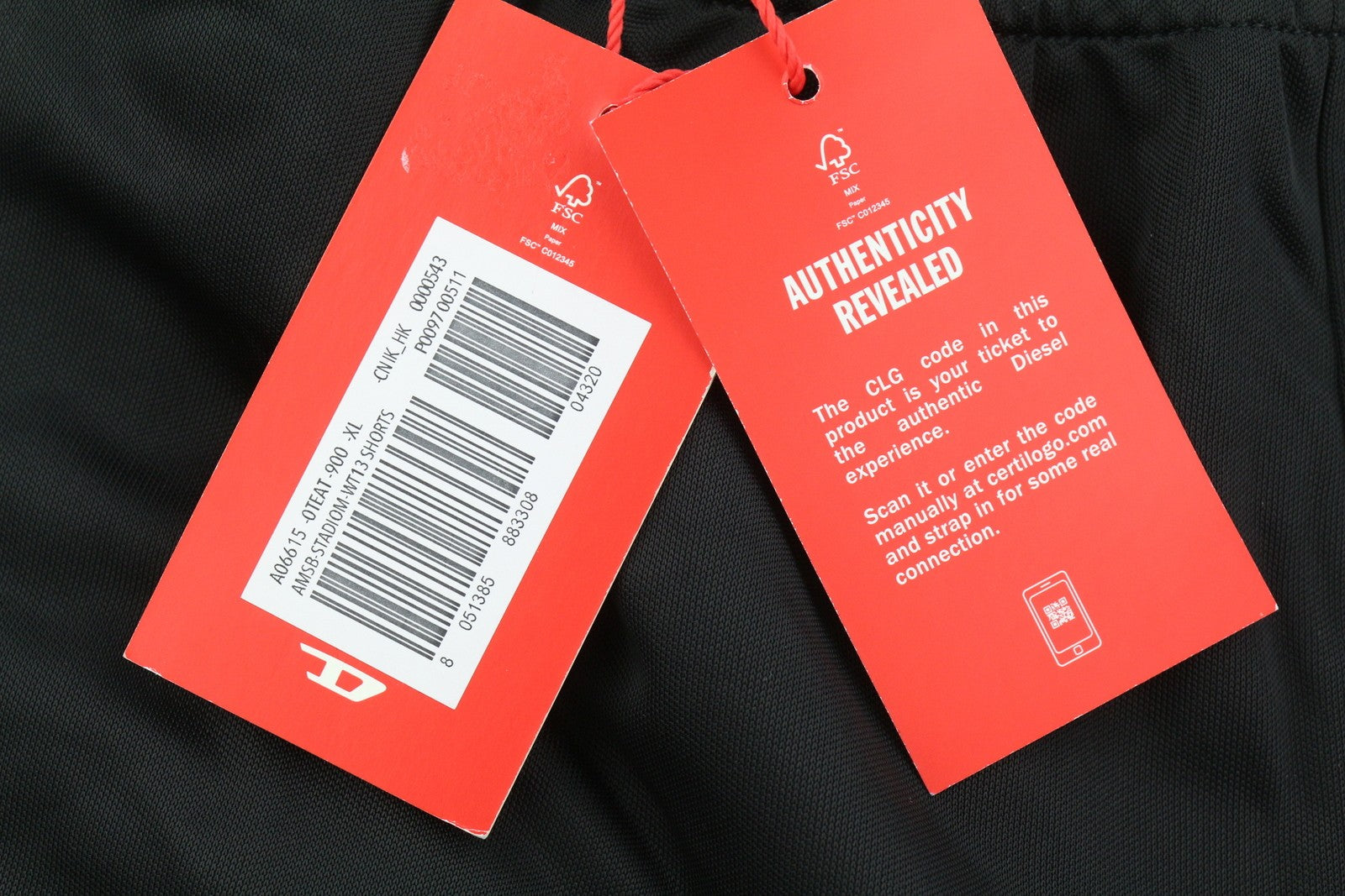 DIESEL Amsb-Stadiom-Wt13 vyriški šortai XL 55DSL sportinis bėgimo šortai su elastingu juosmeniu, juodi