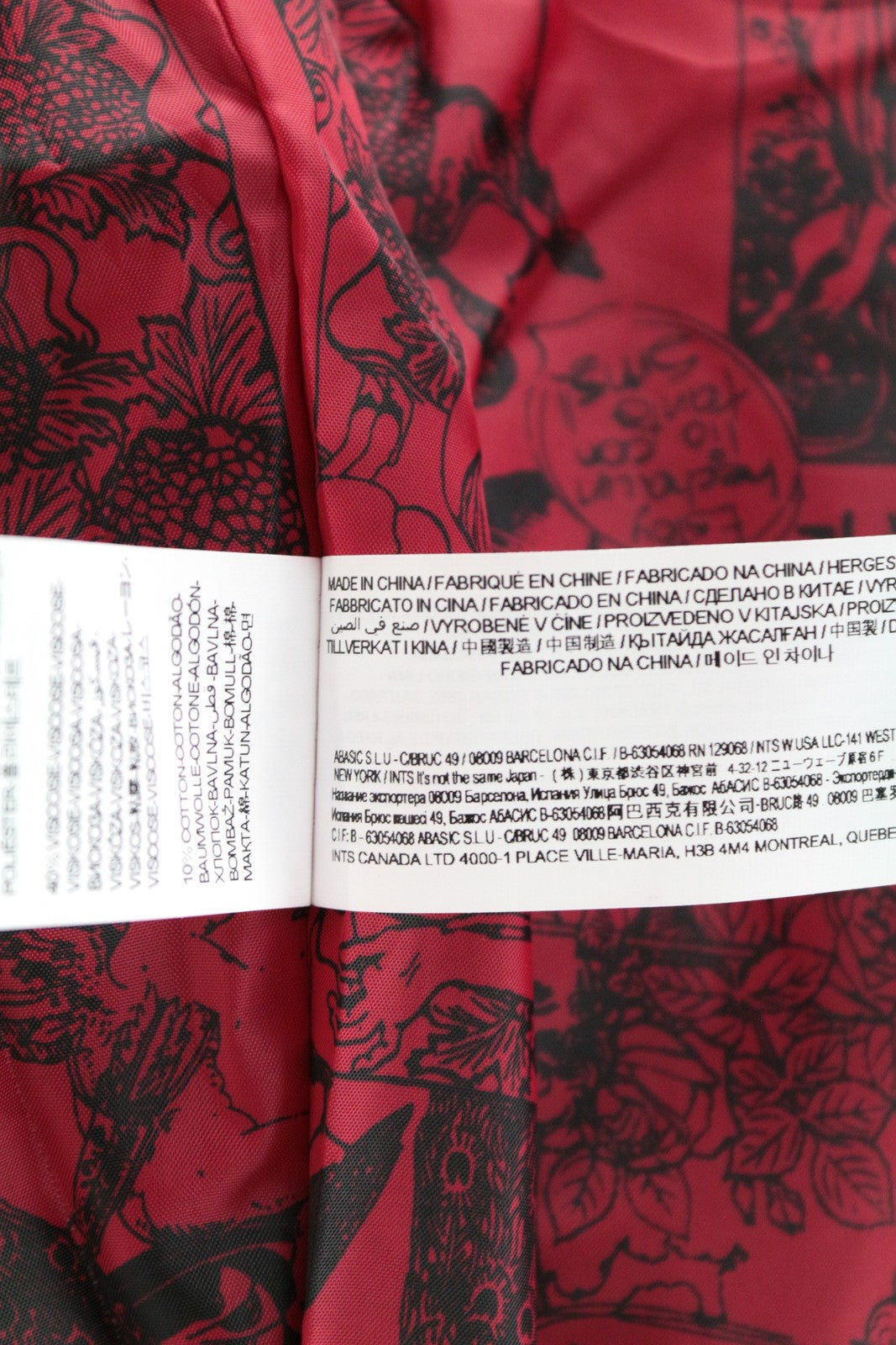 DESIGUAL Anna Laura moteriškas paltas ~38 juodas medvilnės mišinio vieneilis raštuotas 