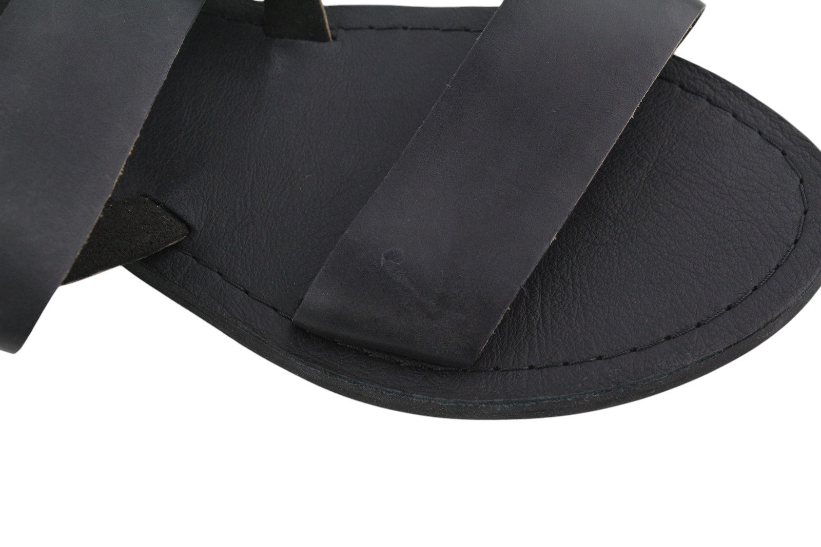 TIMBERLAND A1JFA Women Sandals EU39 EU39.5 Black Leather Open Toe Buckle Closure