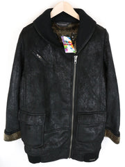 DESIGUAL Werewolf Women  Jacket 42 Black Single-Breasted Zipped Long Sleeve