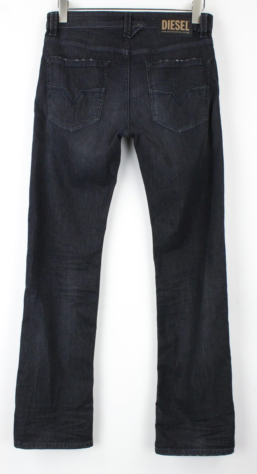 DIESEL Larkee 082AS vyriški džinsai W29/L34 tamprūs, tamsiai pilki, skalbti, tiesūs 