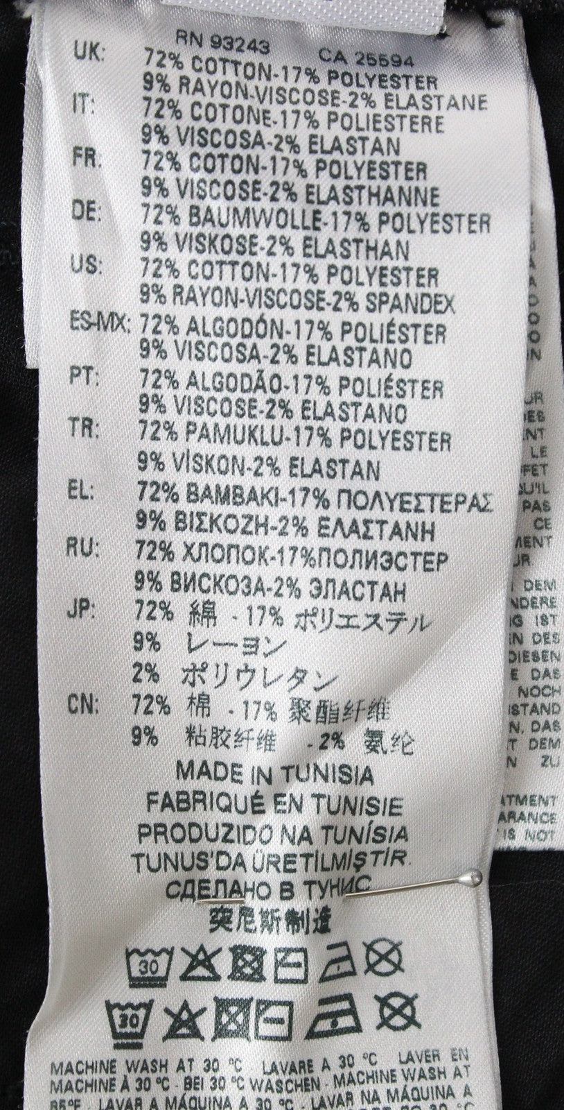 DIESEL Larkee 082AS vyriški džinsai W29/L34 tamsiai pilki, išblukę, tamprūs, įprasti, tiesūs 