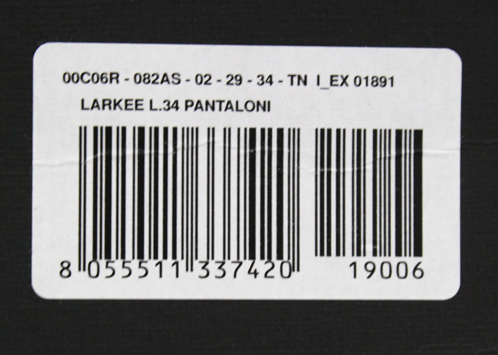 DIESEL Larkee 082AS vyriški džinsai W29/L34 tamsiai pilki, išblukę, tamprūs, įprasti, tiesūs 