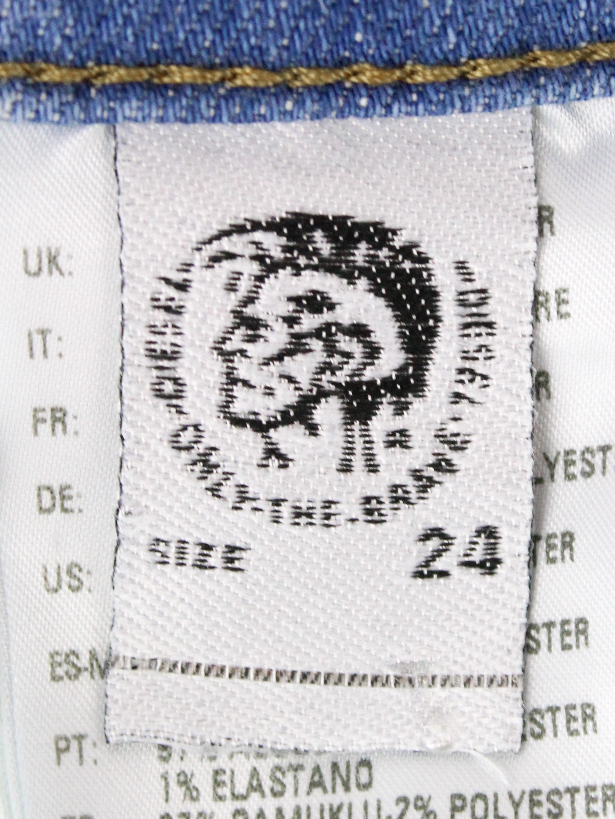 DIESEL Babhila-High 081AF moteriški džinsai W24/L30 Slim Skinny Stretch mėlyni 