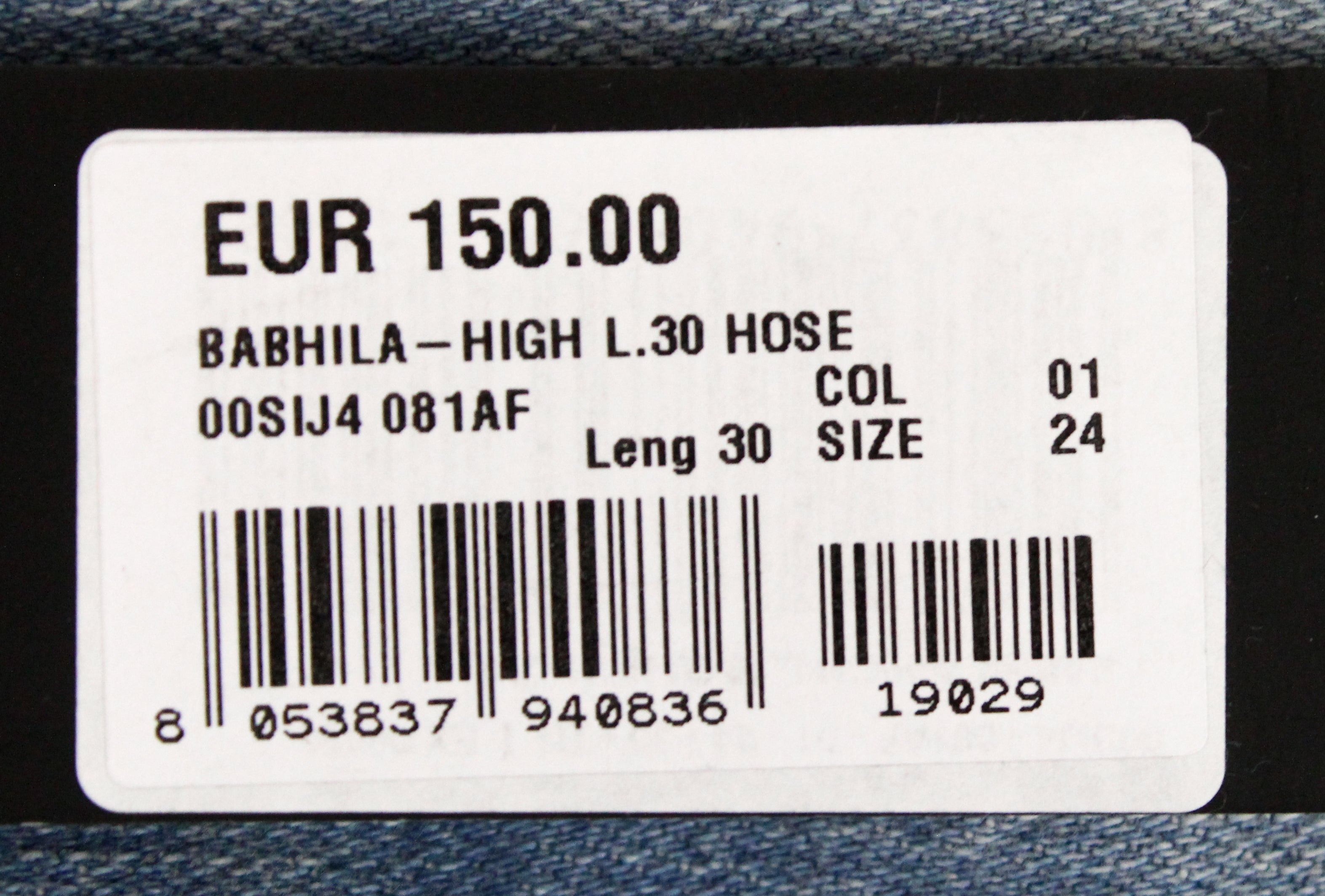 DIESEL Babhila-High 081AF moteriški džinsai W24/L30 Slim Skinny Stretch mėlyni 