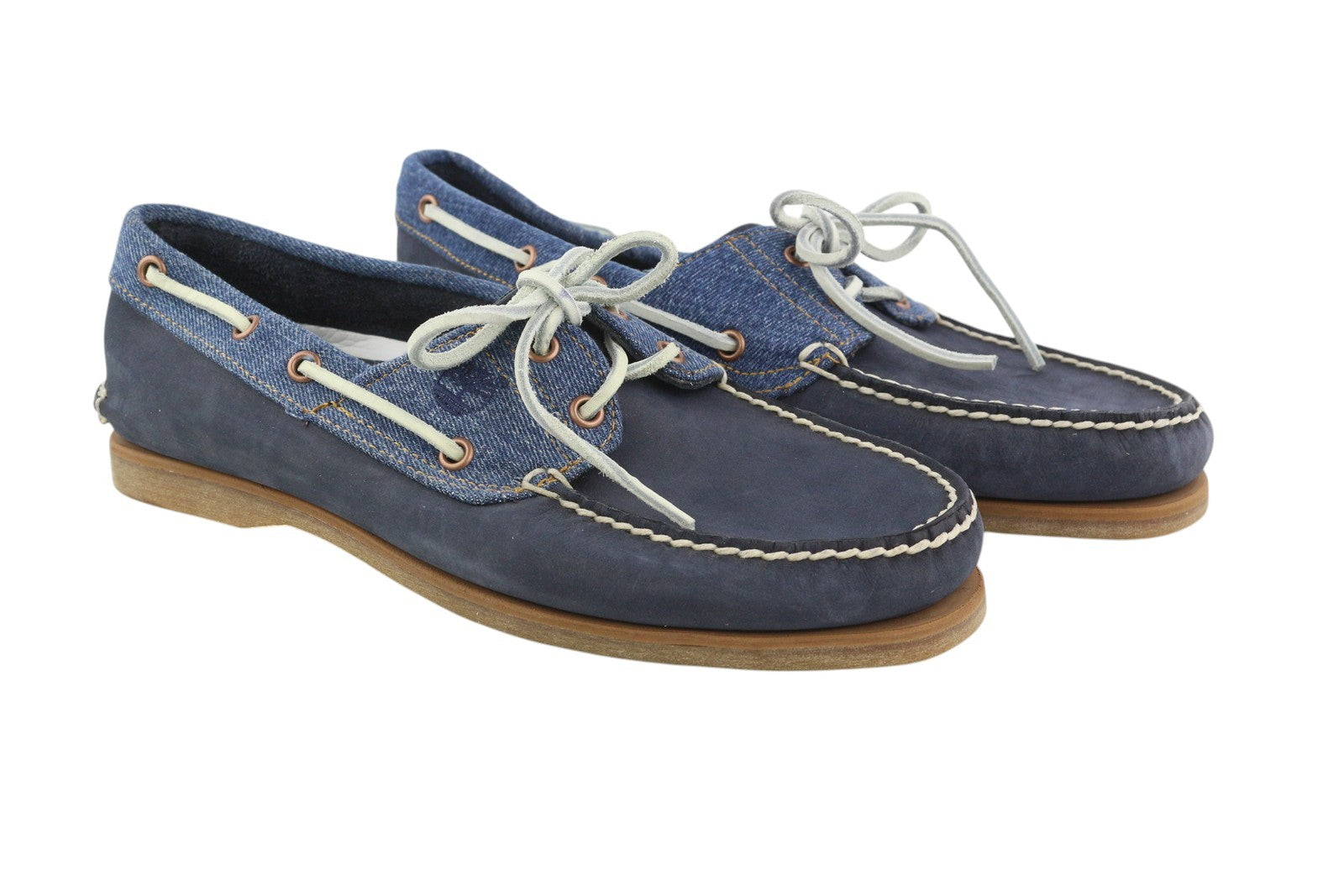 TIMBERLAND A1H5P vyriški batai su mėlyna odine džinsine apyranke, suvarstomi pirštais, 43,5 cm 