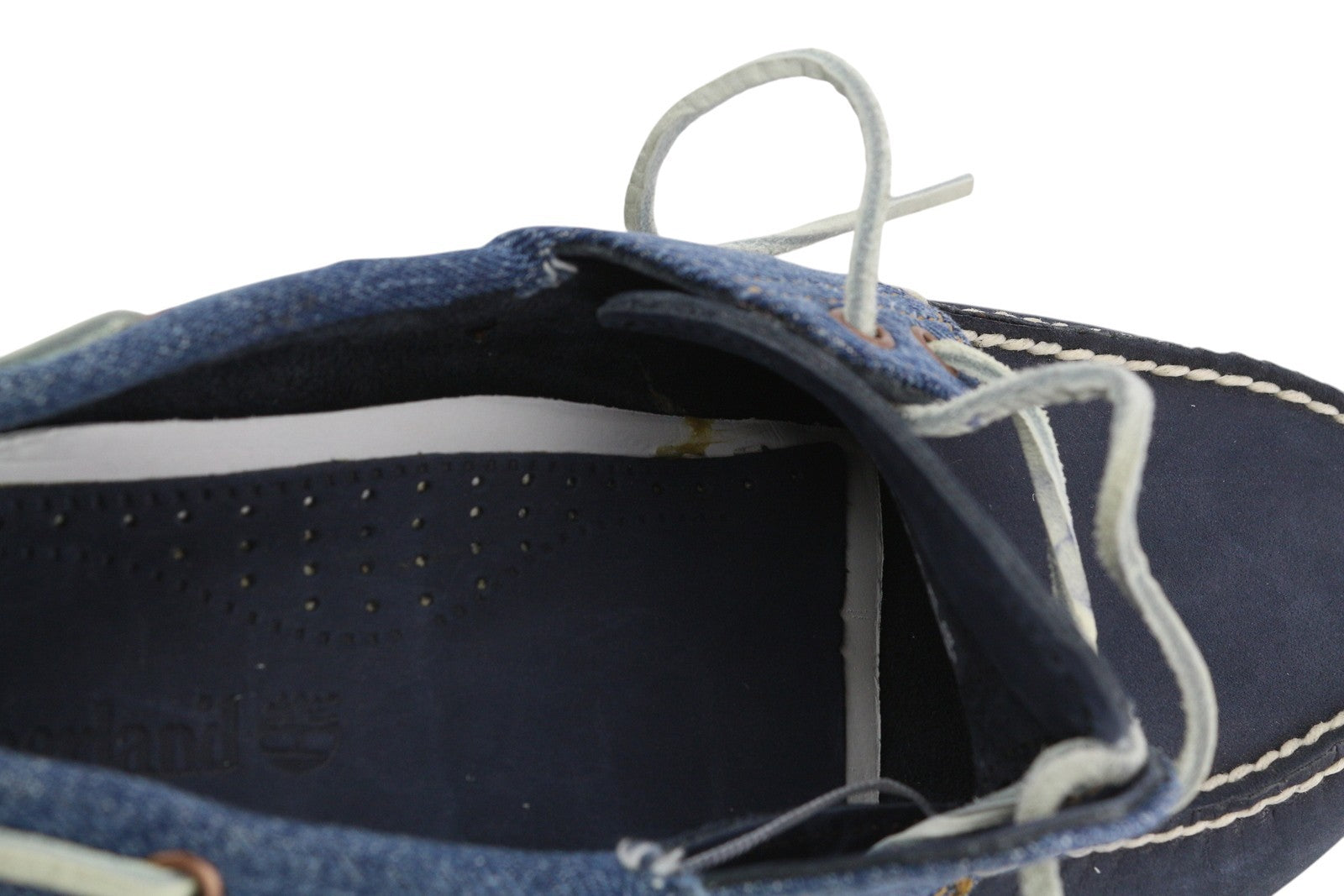 TIMBERLAND A1H5P vyriški batai su mėlyna odine džinsine apyranke, suvarstomi pirštais, 43,5 cm 