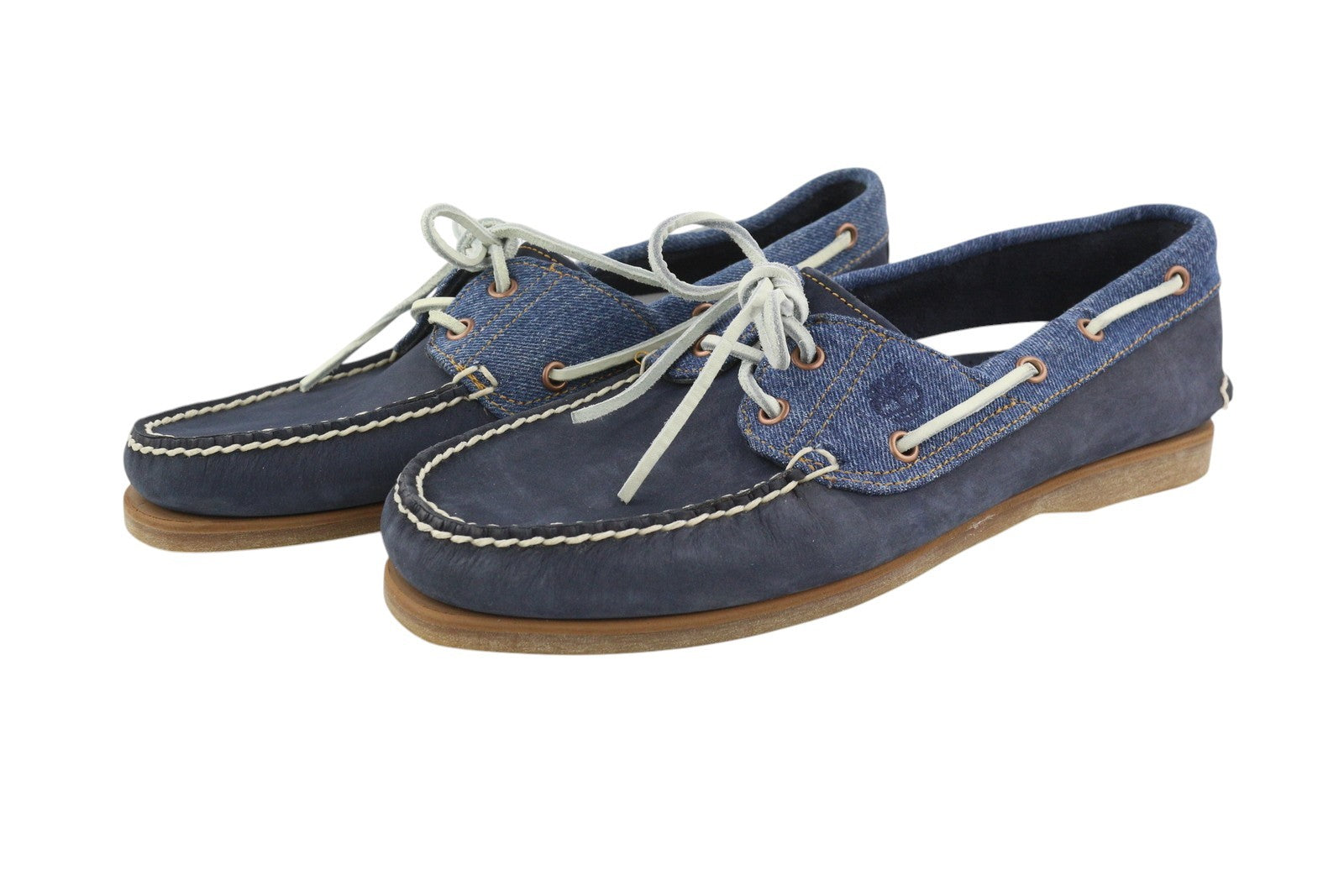 TIMBERLAND A1H5P vyriški batai su mėlyna odine džinsine apyranke, suvarstomi pirštais, 43,5 cm 