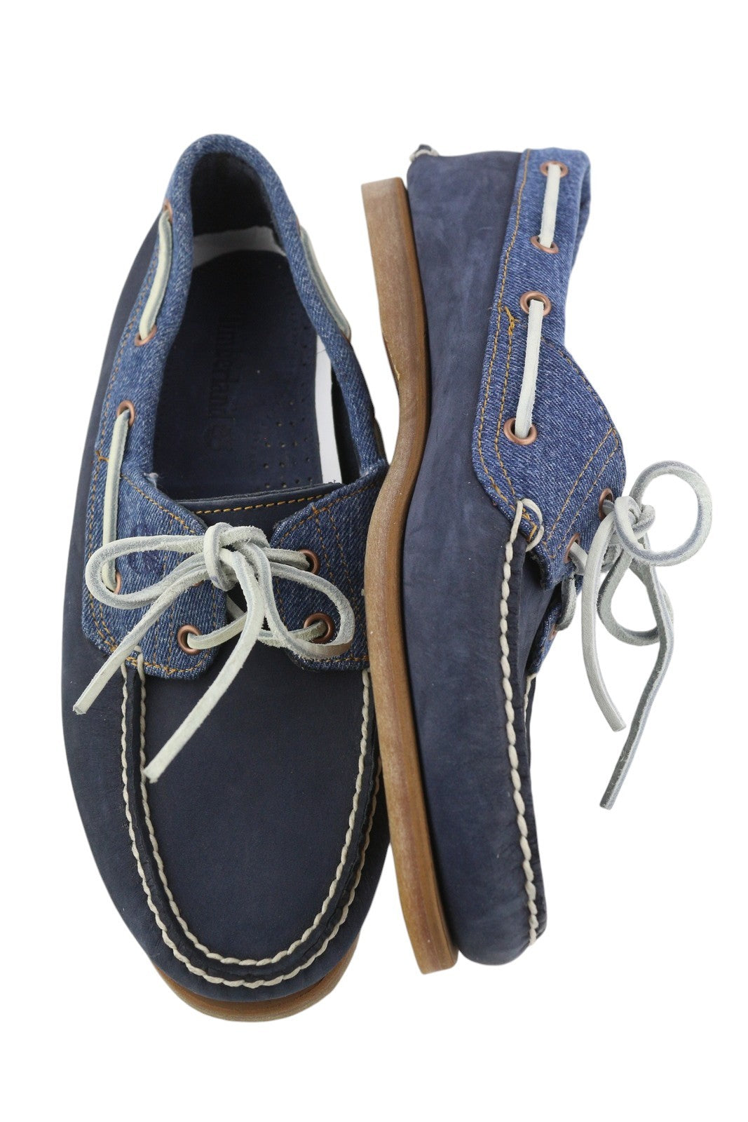 TIMBERLAND A1H5P vyriški batai su mėlyna odine džinsine apyranke, suvarstomi pirštais, 43,5 cm 