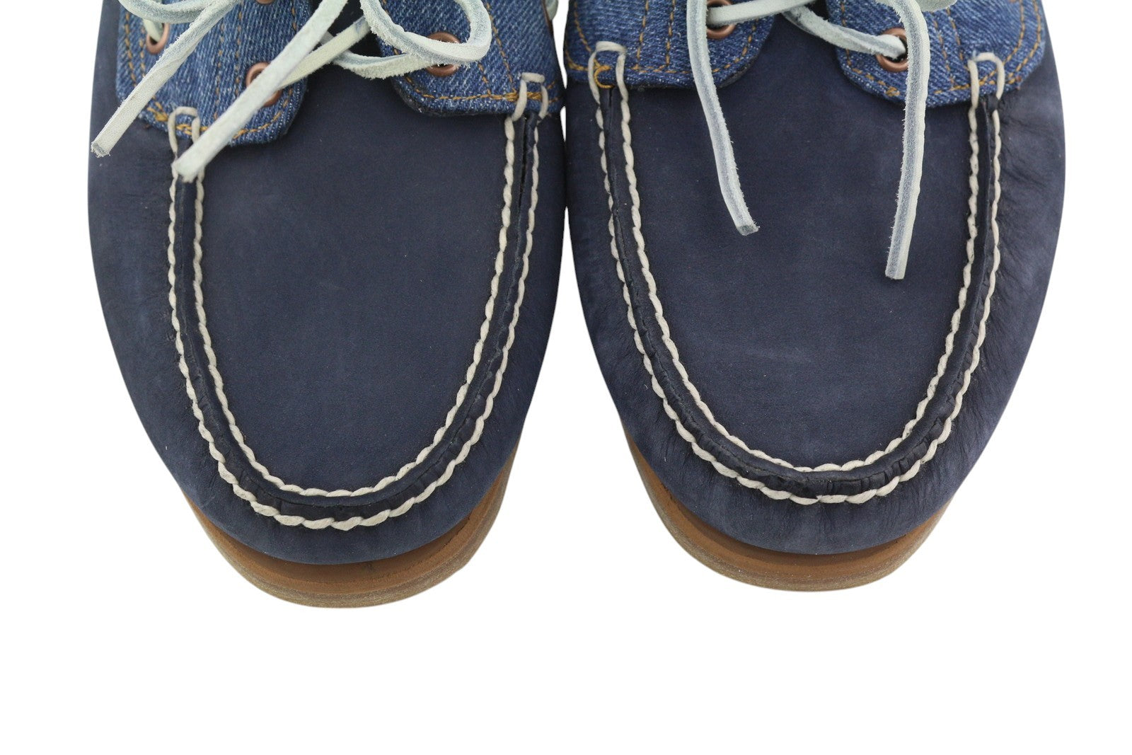 TIMBERLAND A1H5P vyriški batai su mėlyna odine džinsine apyranke, suvarstomi pirštais, 43,5 cm 