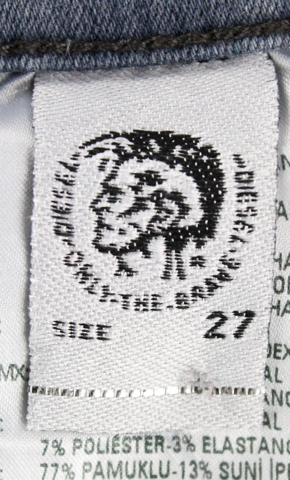 DIESEL Slandy-Ankle-W 084QB Women's Jeans W27/L32 Super Slim Skinny Grey Stretch