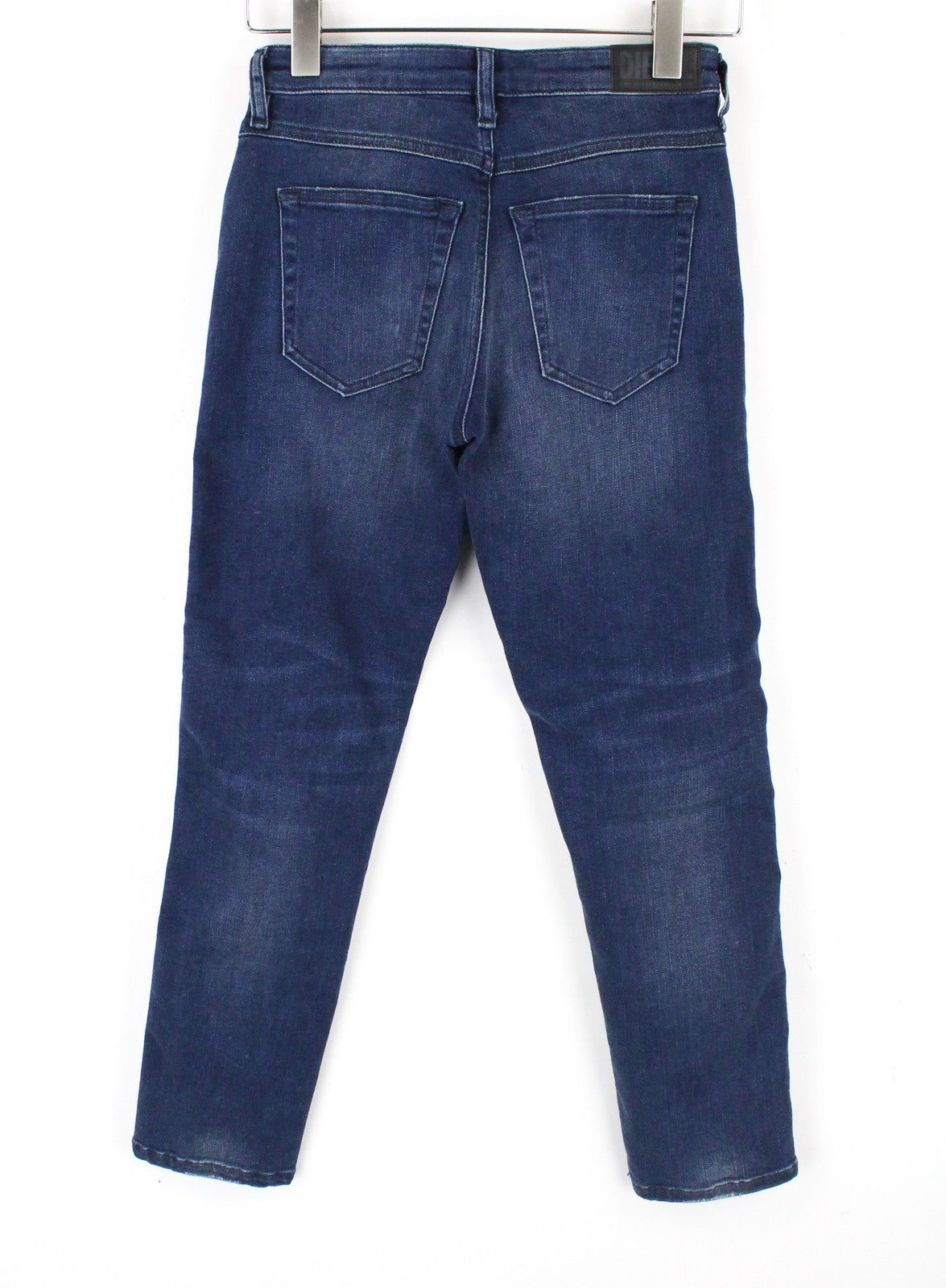 DIESEL Babhila 083AE moteriški džinsai W24/L32 mėlyni, tamprūs, ploni, aptempti, klasikinio kirpimo džinsai 