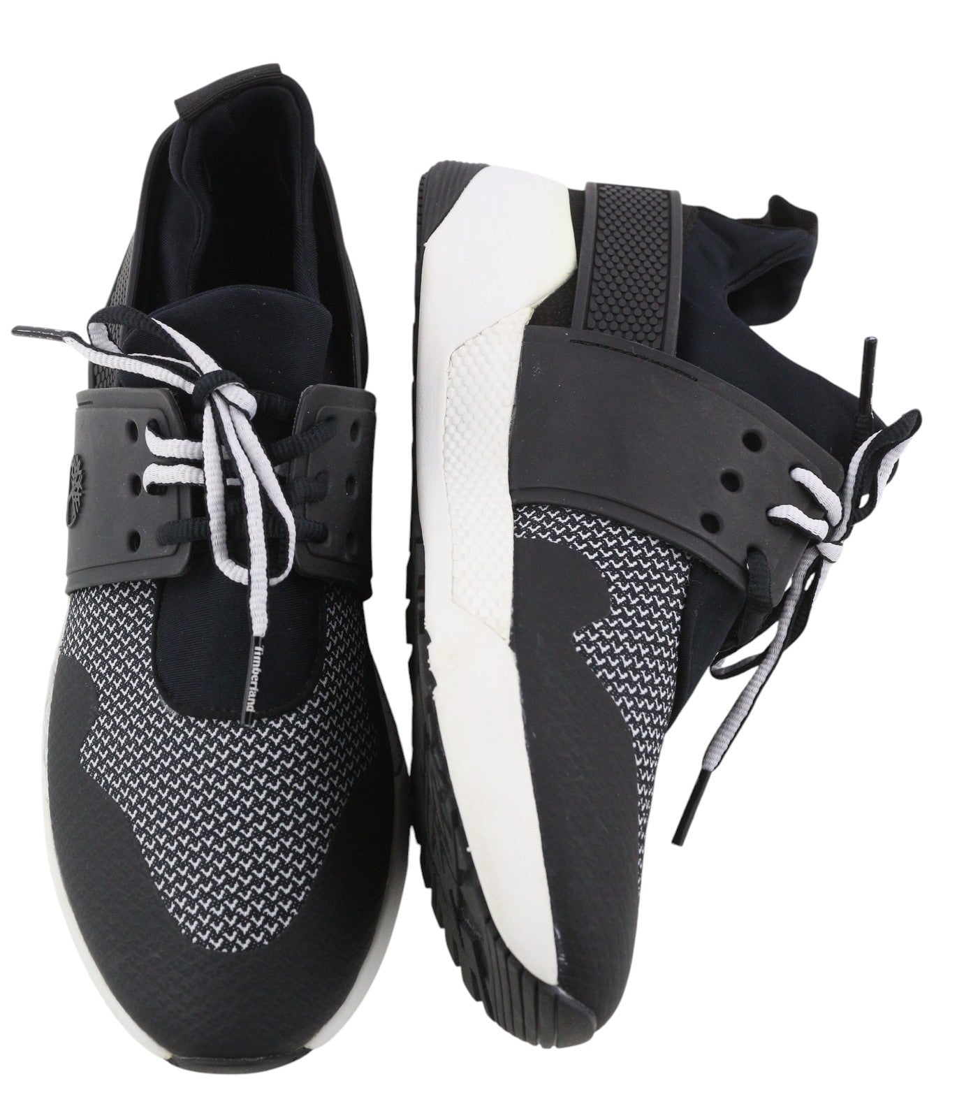 TIMBERLAND A1UJW moteriški sportbačiai EU38 EU38.5 juodi migdolų nosys, žemakulniai su raišteliais. 