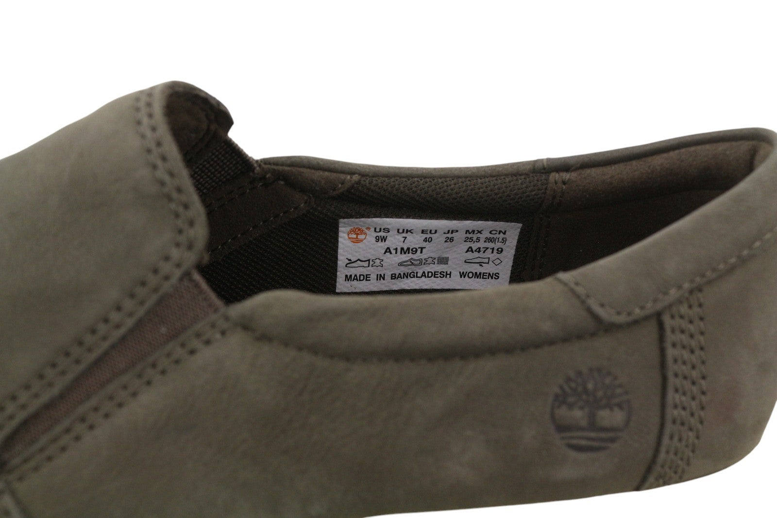 TIMBERLAND A1M9T moteriški batai, pilki, odiniai, migdolų noselės, laisvalaikio batai. 