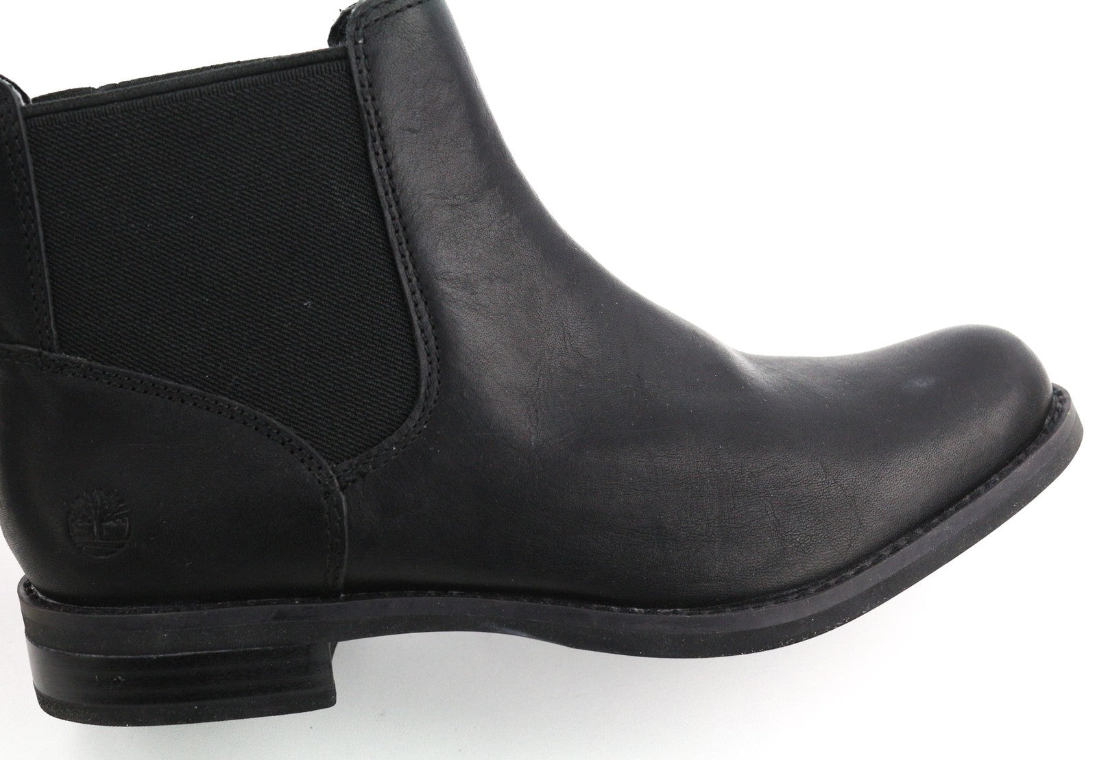 TIMBERLAND A1KHL Womens Boots EU38 UK5 Black Leather Pull On Almond Toe Chelsea