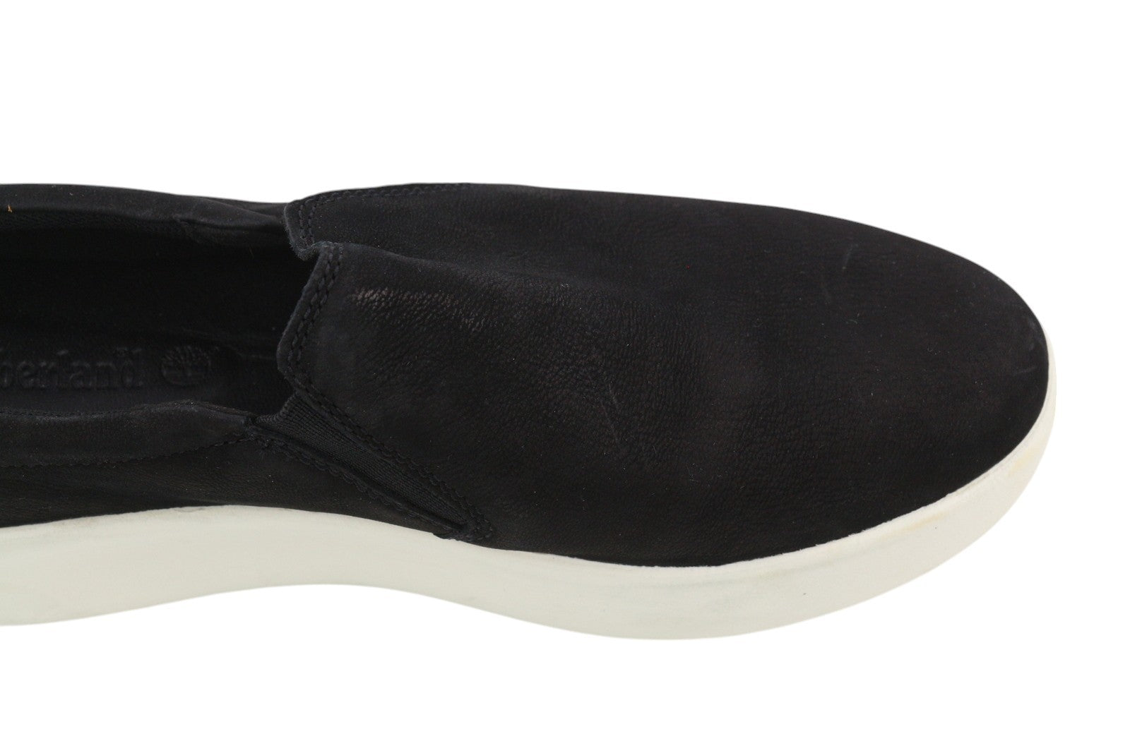 TIMBERLAND A1M97 moteriški bateliai EU38 EU38.5 juodi odiniai laisvalaikio bateliai su užtrauktuku, migdolų nosimi. 