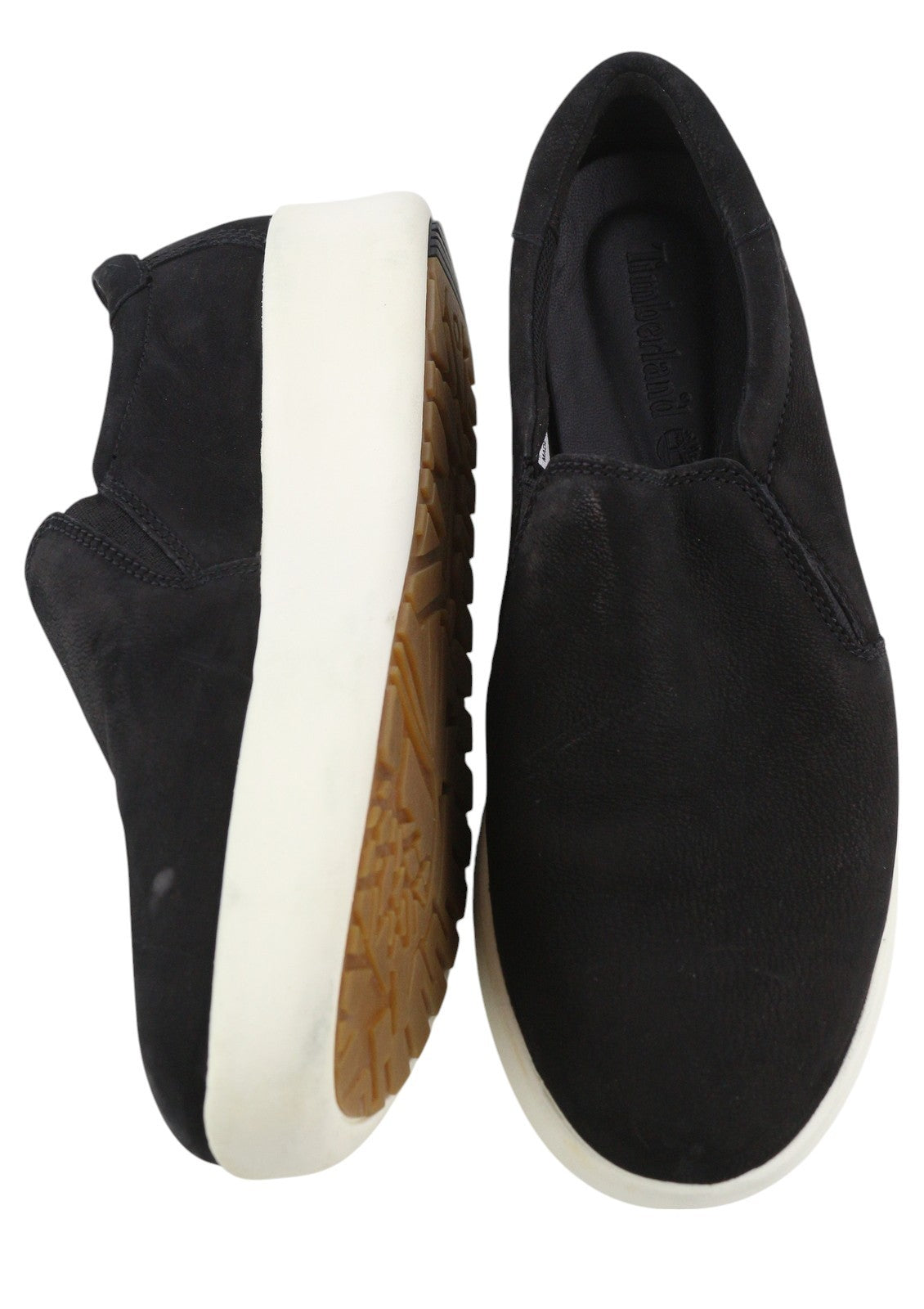 TIMBERLAND A1M97 moteriški bateliai EU38 EU38.5 juodi odiniai laisvalaikio bateliai su užtrauktuku, migdolų nosimi. 