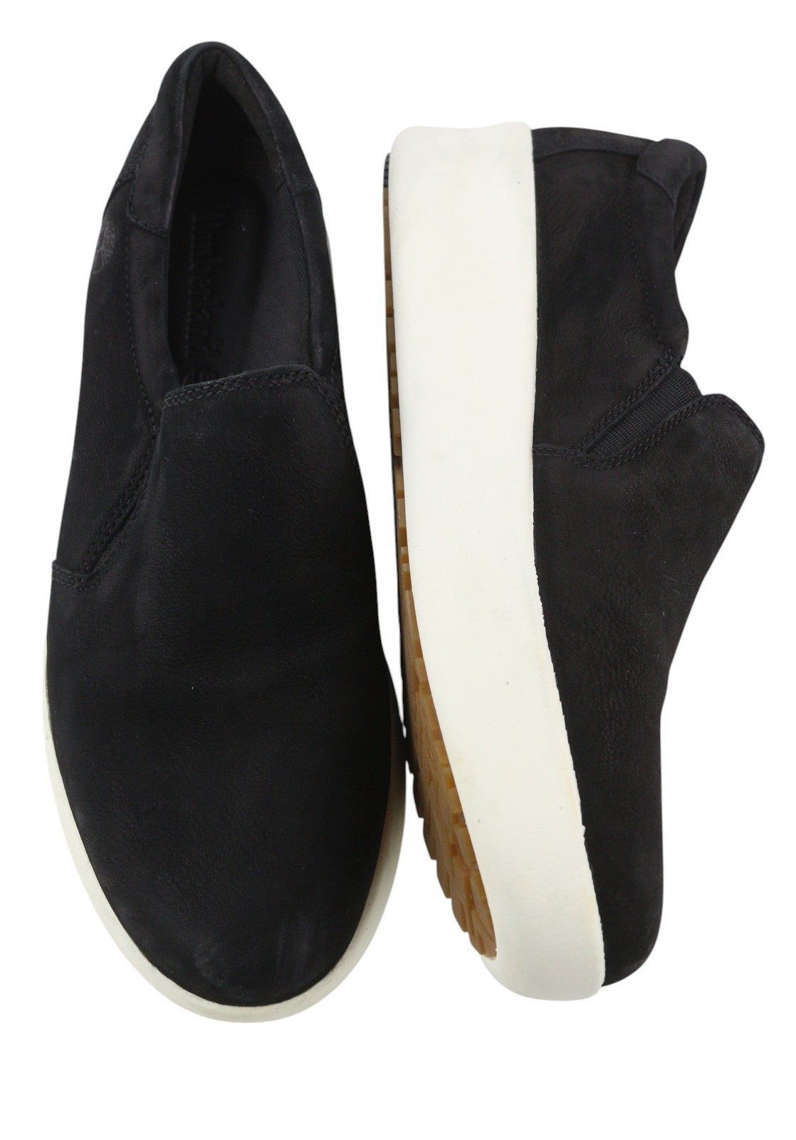 TIMBERLAND A1M97 moteriški bateliai EU38 EU38.5 juodi odiniai laisvalaikio bateliai su užtrauktuku, migdolų nosimi. 