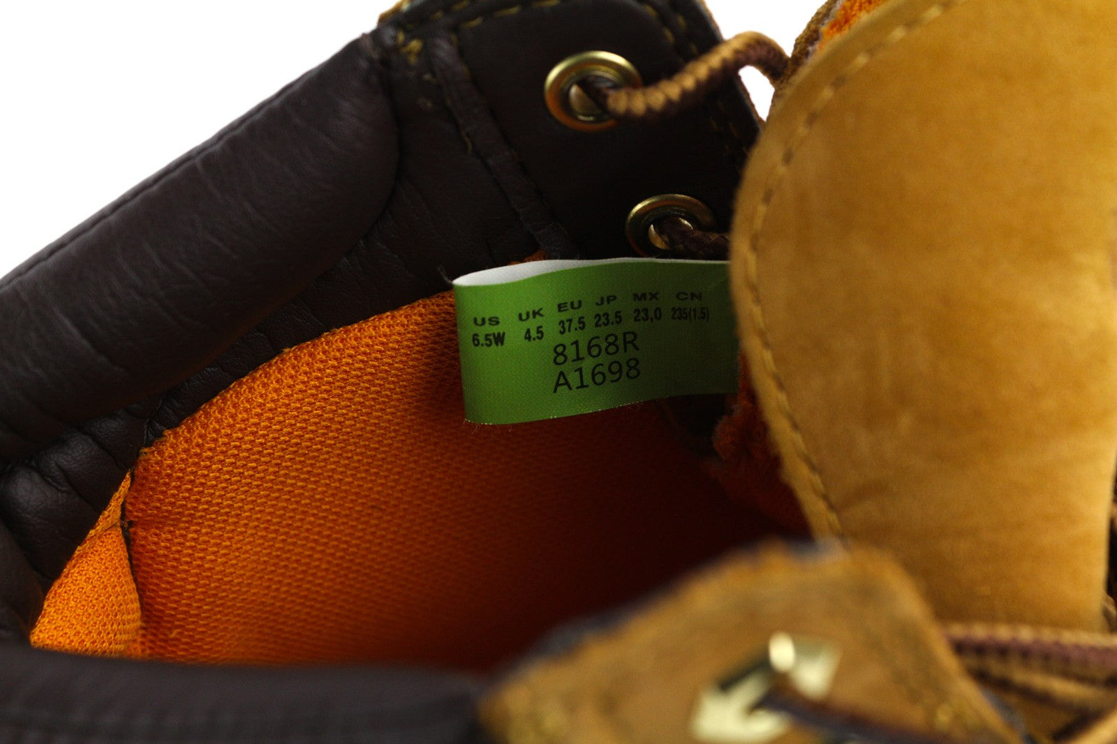 TIMBERLAND 8168R moteriški aulinukai EU37.5 UK4.5 rudi odiniai, vandeniui atsparūs batai 