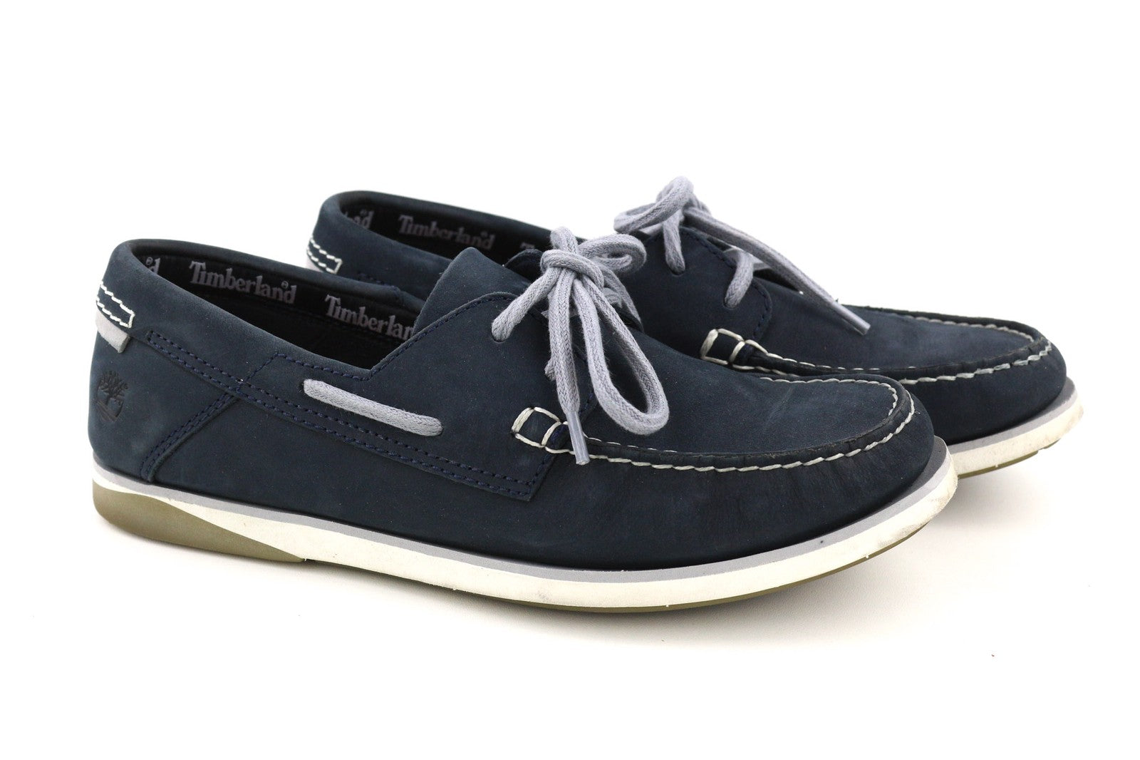 TIMBERLAND A416H vyriški batai EU41 UK7 mėlyni odiniai mokasinai „True Cloud“ 