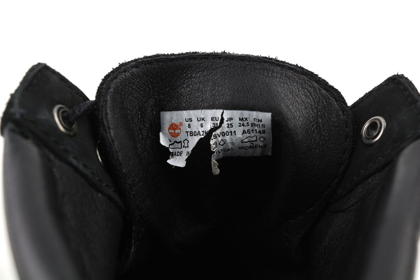 TIMBERLAND TB0A2KSV0011 moteriški aulinukai, EU39, UK6, juodi, odiniai, vandeniui atsparūs. 