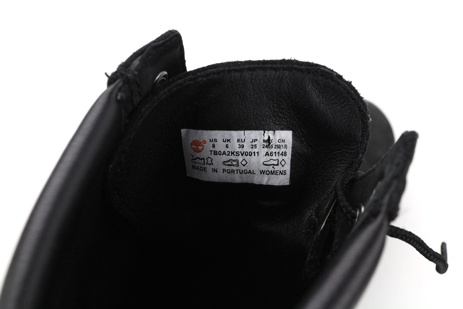 TIMBERLAND TB0A2KSV0011 moteriški aulinukai, EU39, UK6, juodi, odiniai, vandeniui atsparūs. 