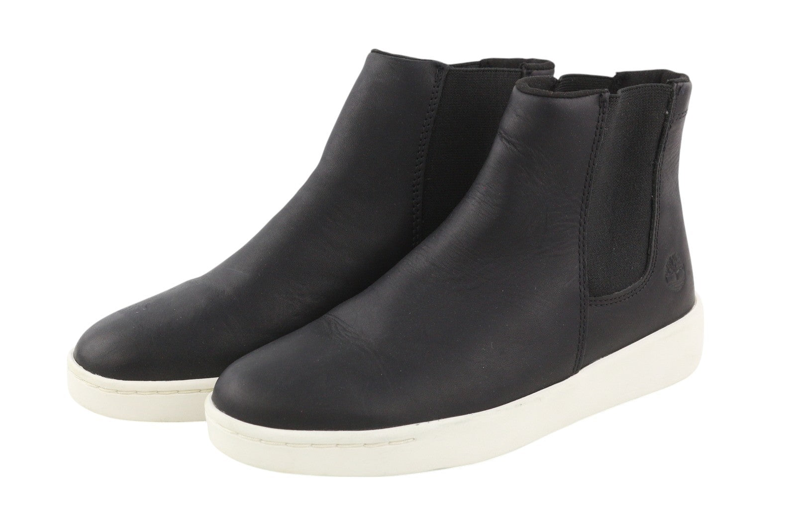 TIMBERLAND A2FUS moteriški batai EU37 EU37.5 juodi odiniai migdolų noselės su užtrauktuku. 