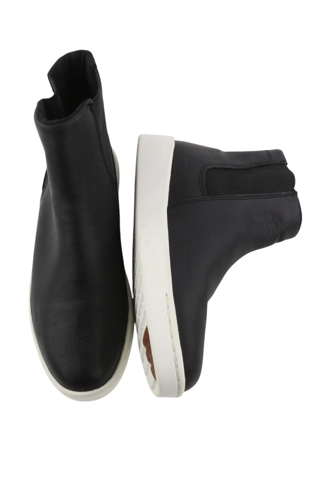 TIMBERLAND A2FUS moteriški batai EU37 EU37.5 juodi odiniai migdolų noselės su užtrauktuku. 