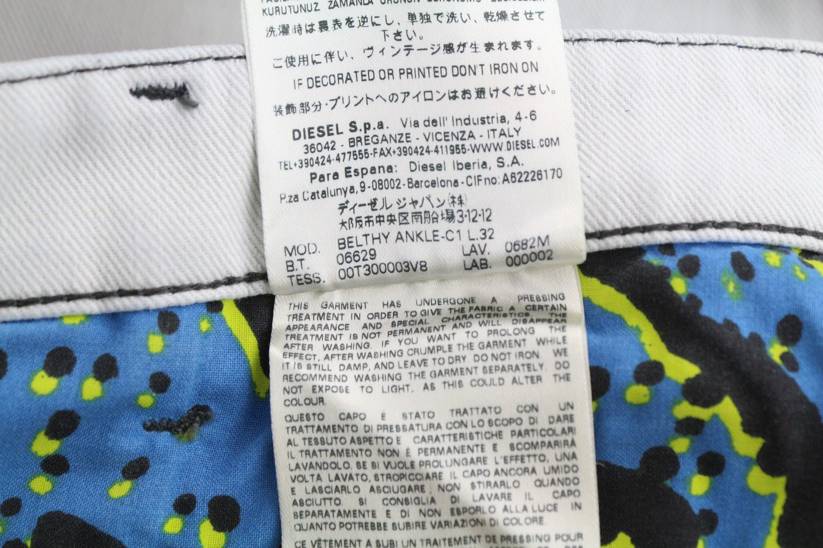 DIESEL Belthy Ankle-C1 0682M Women Jeans W26/L32 RRP€170 Slim Straight Low Waist