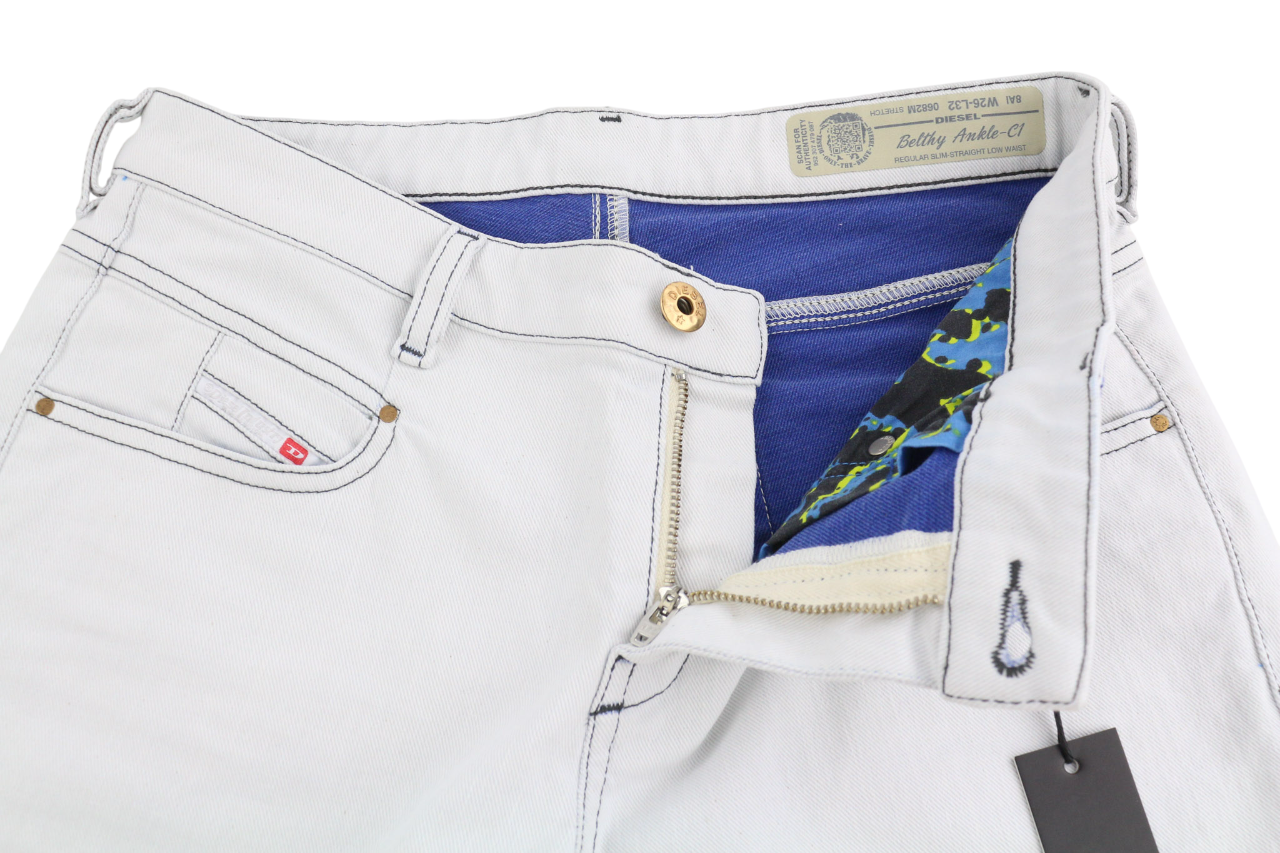 DIESEL Belthy Ankle-C1 0682M Women Jeans W26/L32 RRP€170 Slim Straight Low Waist