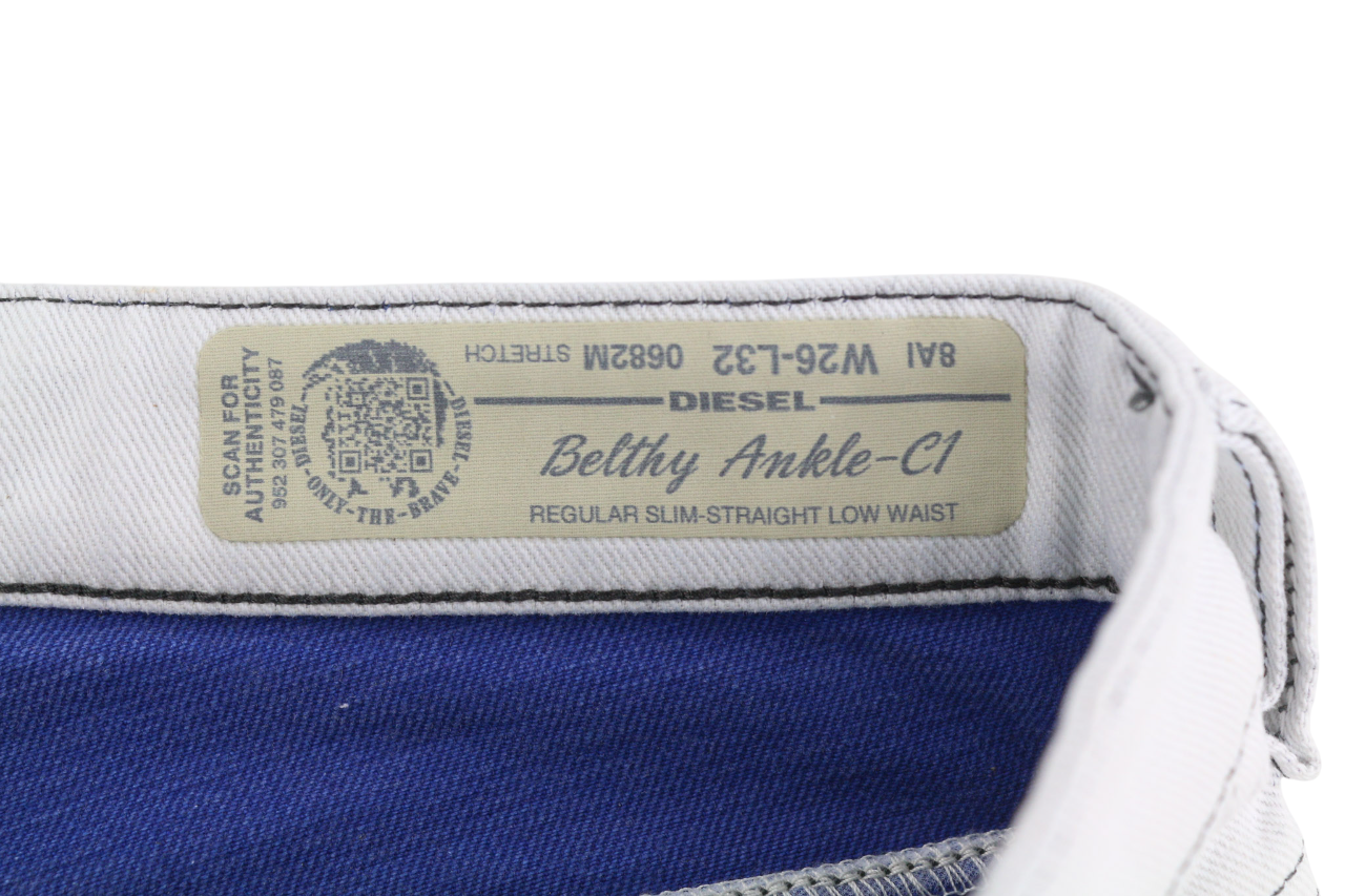 DIESEL Belthy Ankle-C1 0682M Women Jeans W26/L32 RRP€170 Slim Straight Low Waist