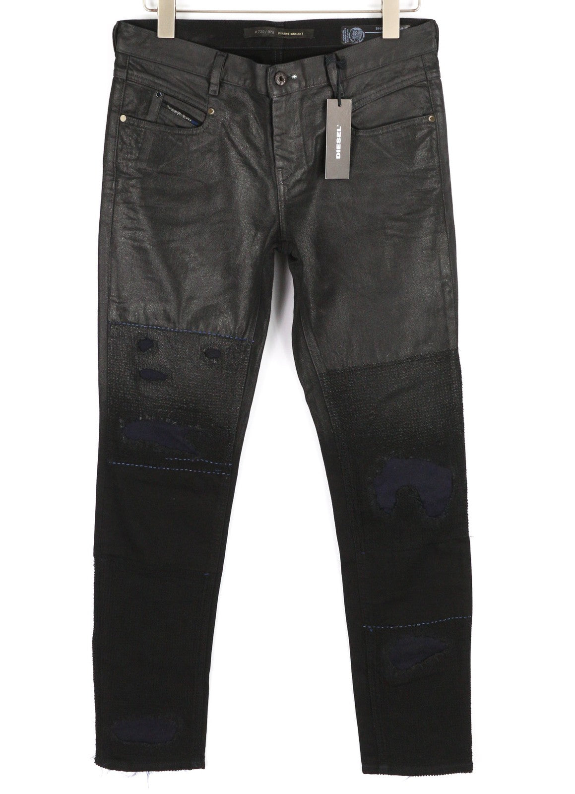 DIESEL Belthy 0856E Womens Jeans W28/L32 RRP€250 Slim Straight Low Waist Dark