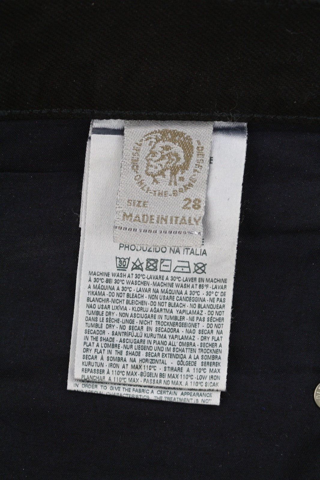 DIESEL Belthy 0856E Womens Jeans W28/L32 RRP€250 Slim Straight Low Waist Dark