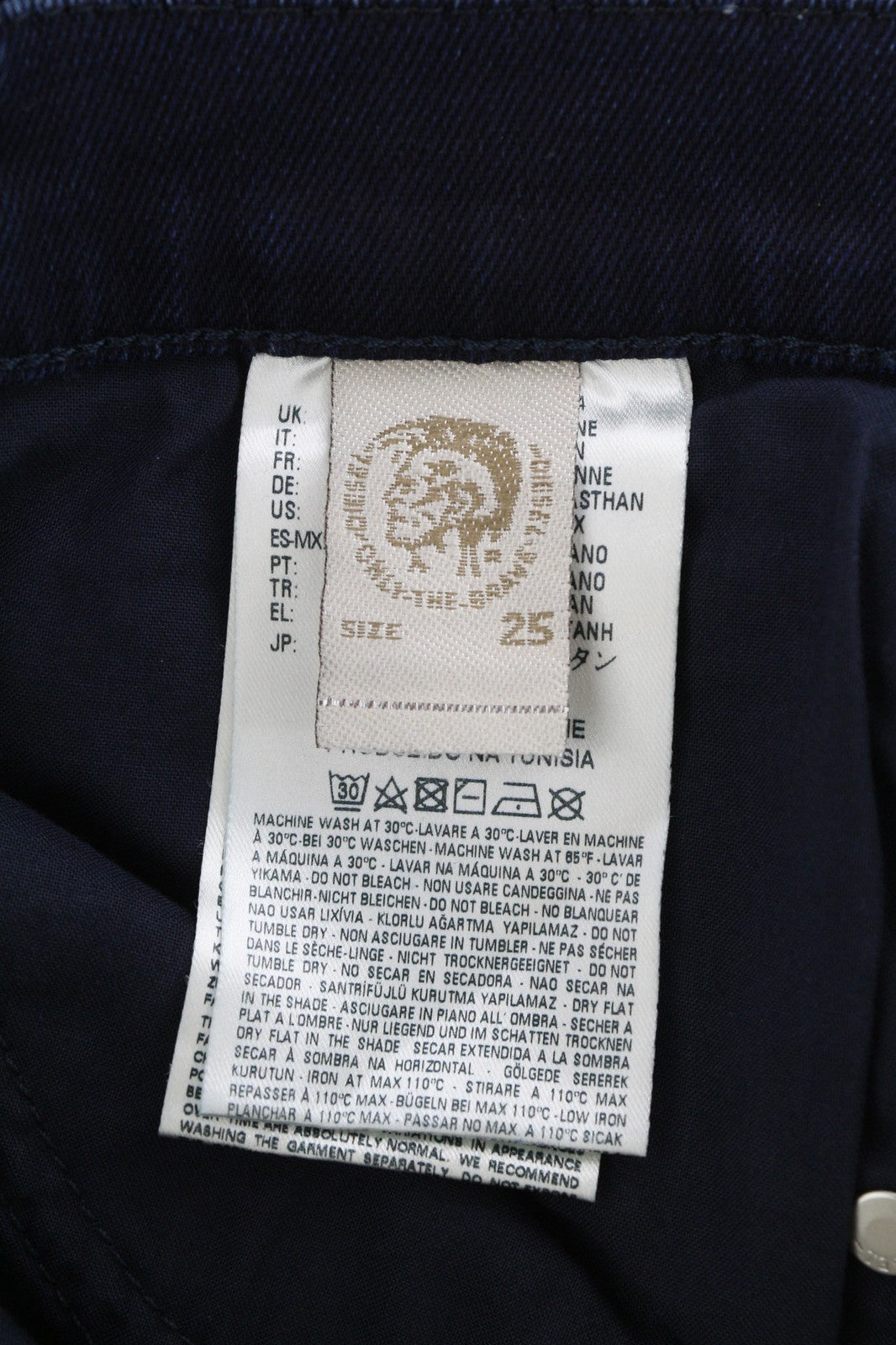 DIESEL Belthy 0677J Womens Jeans W25/L32 Slim Straight Low Waist Stretch