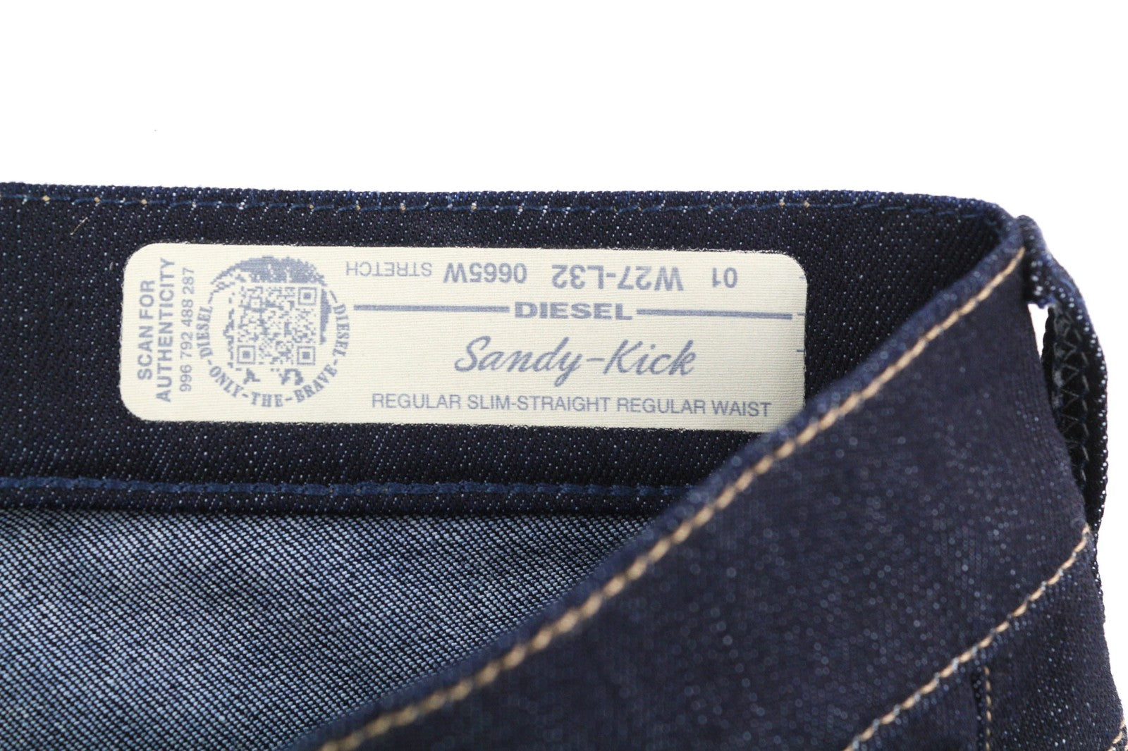 DIESEL Sandy-Kick 0665W moteriški džinsai W27/L32 Regular Slim Straight RMK 179 € 