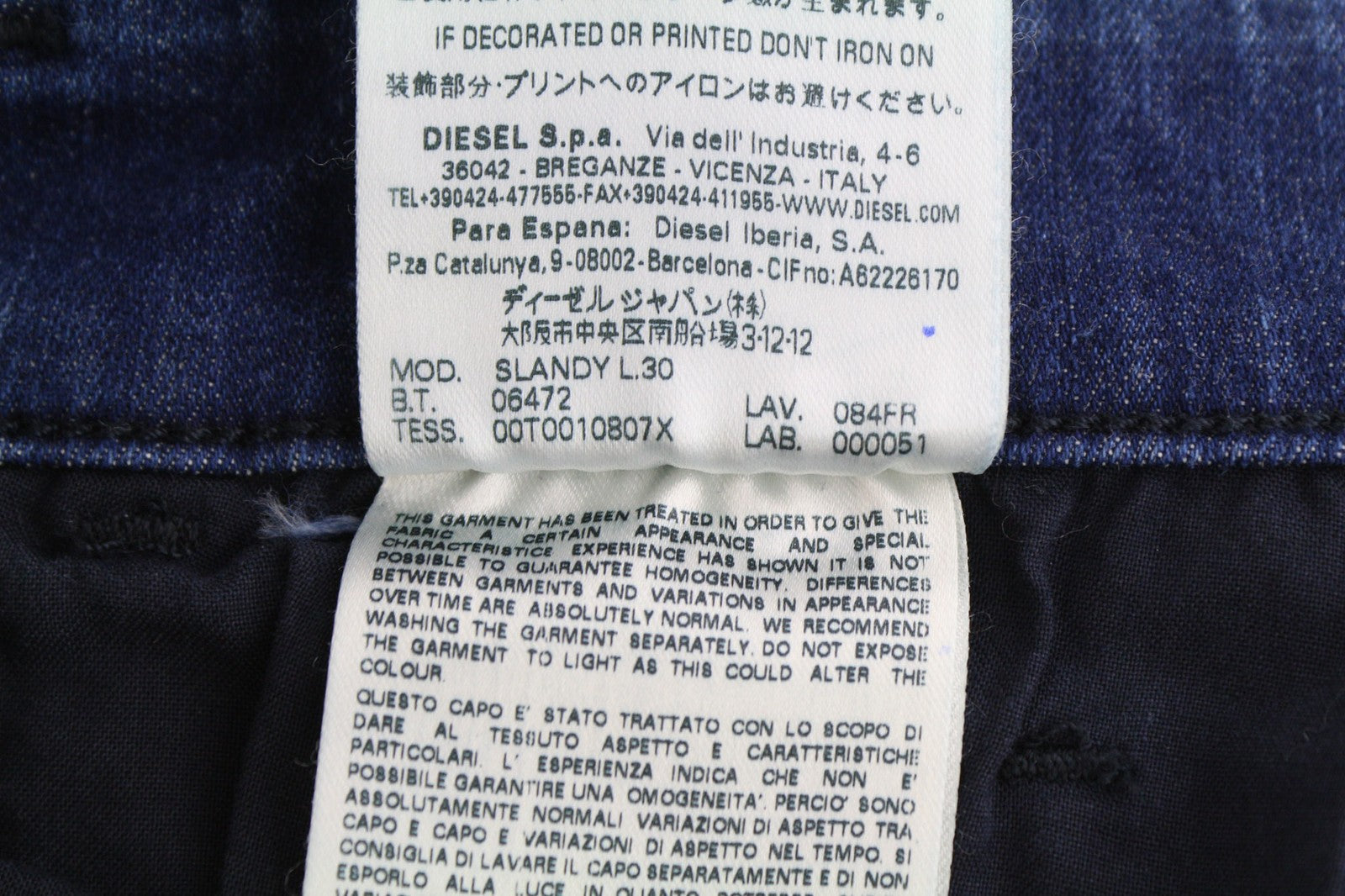 DIESEL Slandy 084FR Womens Jeans W25/L30 Super Slim Skinny Regular  Stretch