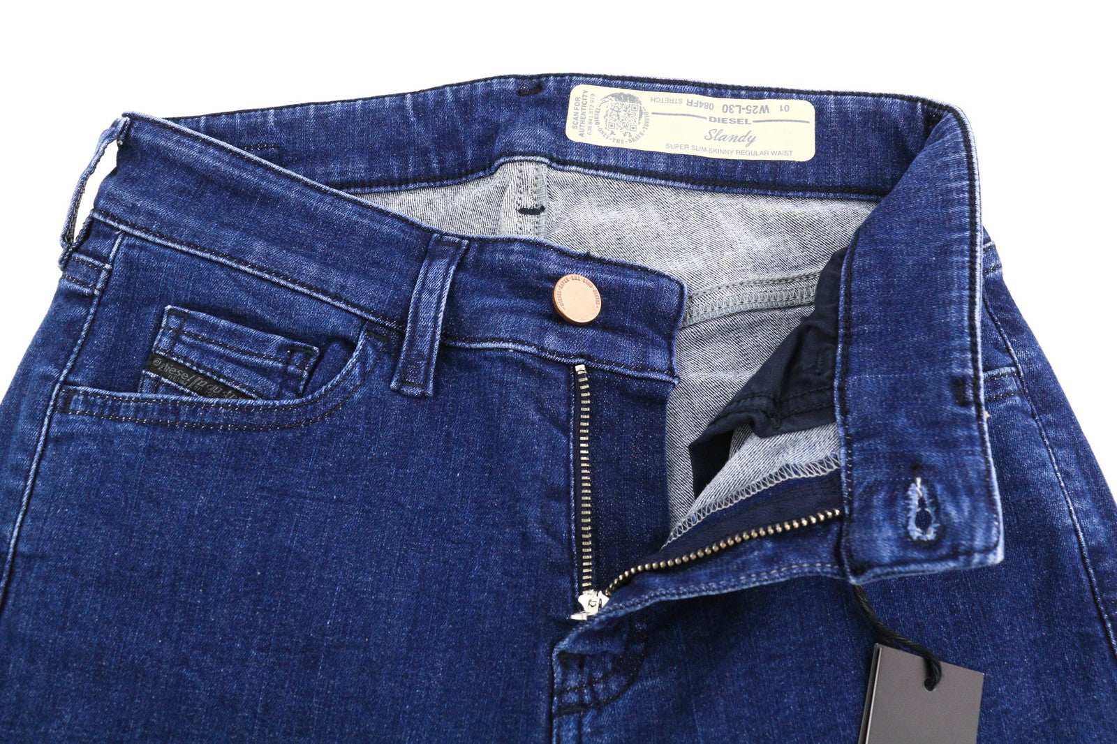 DIESEL Slandy 084FR Womens Jeans W25/L30 Super Slim Skinny Regular  Stretch