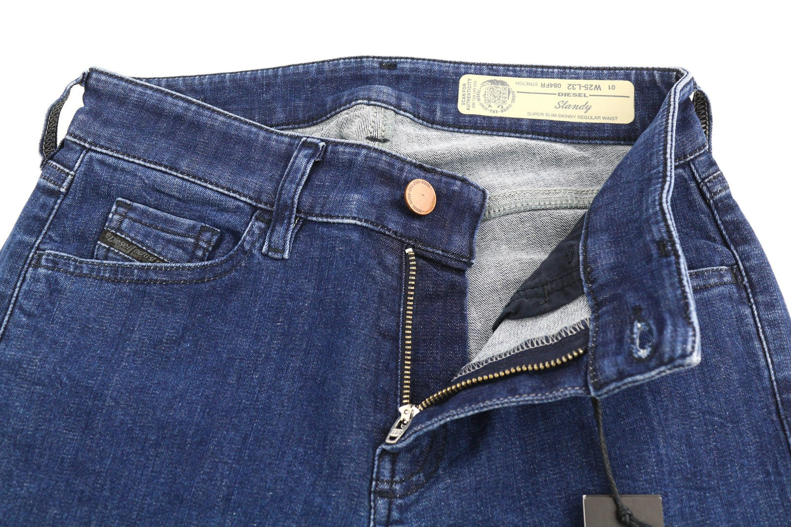 DIESEL Slandy 084FR Womens Jeans W25/L32 Super Slim Skinny Regular Stretch