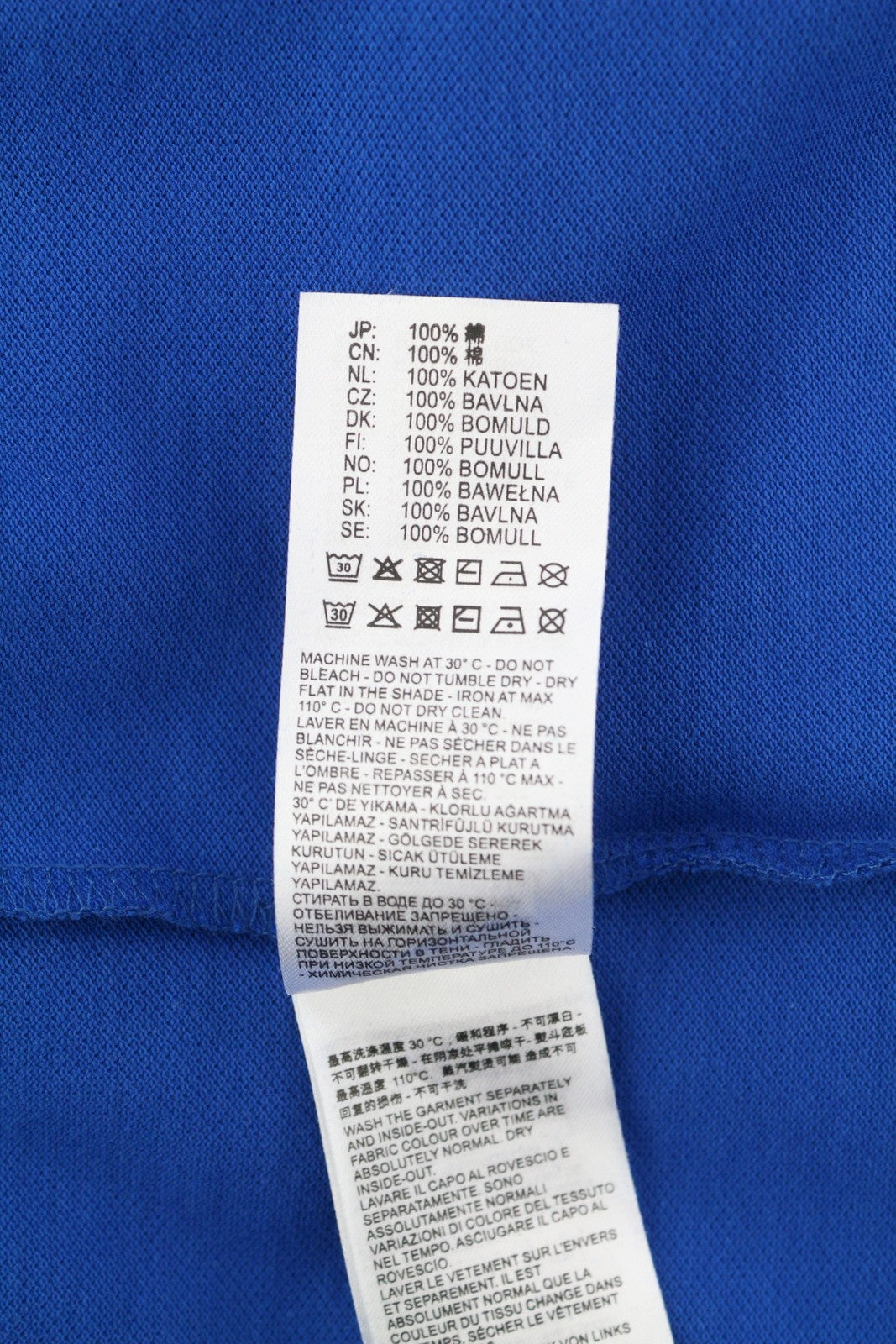 DIESEL T-Kal-Patch Polo vyriški marškinėliai, mėlyni, trumpomis rankovėmis, su sagomis ir tampriu logotipu.