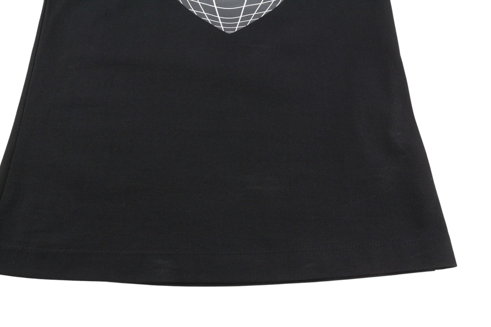 DIESEL T-Urar moteriški marškinėliai XS, juodi be rankovių, apvalios iškirptės, trikotažo širdelių rašto. 