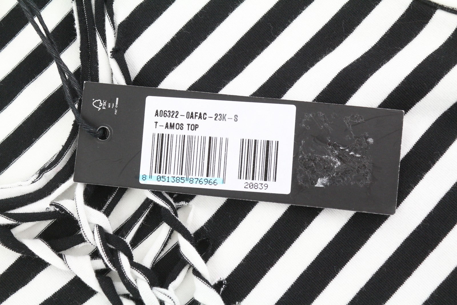 DIESEL T-Amos moteriški marškinėliai be rankovių, dryžuoti, apvaliu kaklu, balti ir juodi.