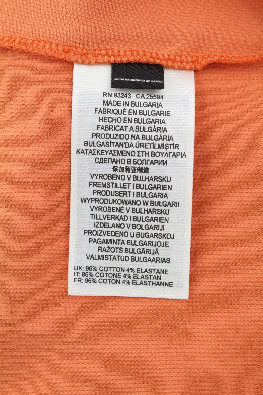 DIESEL T-Hop-D moteriški marškinėliai M oranžiniai be rankovių, trumpinti apvaliu kaklu, tamprūs logotipai 